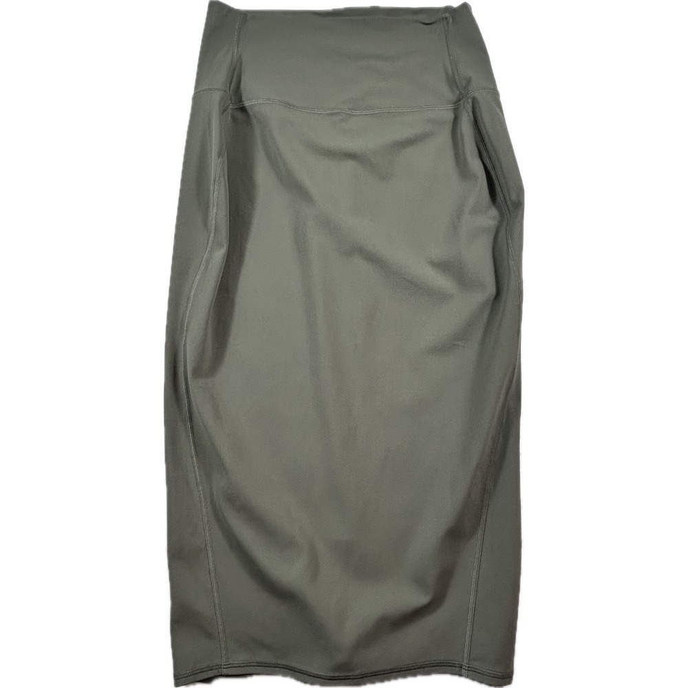 Lululemon Align High-Rise Midi Skirt Size 8 Olive Green Nulu LW8AH0S